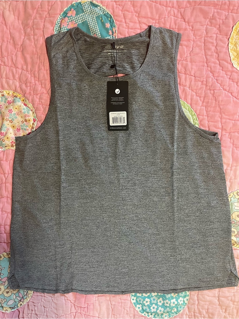 Women’s Gray Performance Scoop Neck Tank Top